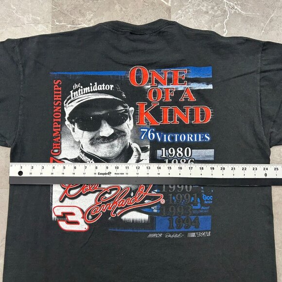 Vintage Dale Earnhardt Graphic Tee Mens XL Short Sleeve One of a Kind Nascar - Picture 9 of 11